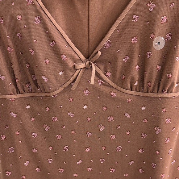 Aeropostale Brown and Pink Dress - Picture 3 of 6